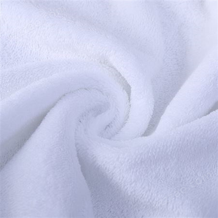 五星级酒店用品毛巾美容院宾馆民宿浴巾纯棉白色面巾可定制