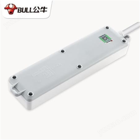 公牛（BULL） 插座电暖器插板加长延长线4000W大功率插排油汀插线板接线板排插GN-406D
