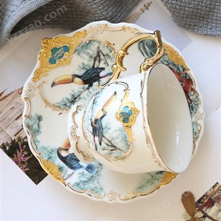 陶瓷咖啡杯ins风北欧式 现代小奢华创意英美式个性咖啡杯家用