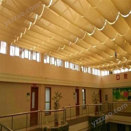 天津学校遮阳帘-幼儿园室外天棚帘操场电动遮阳棚设计安装
