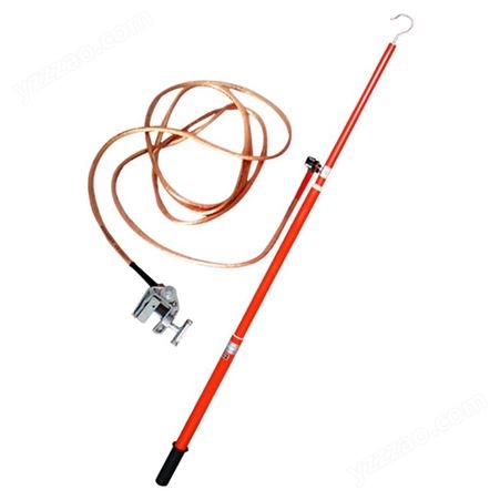 便携式直流放电棒 高压放电棒伸缩式放电杆16平方接地线接地夹