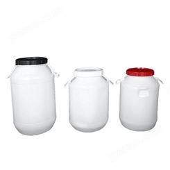 加厚塑料圆桶大白桶白色加厚带盖牛筋塑料圆桶工业储水桶化工桶