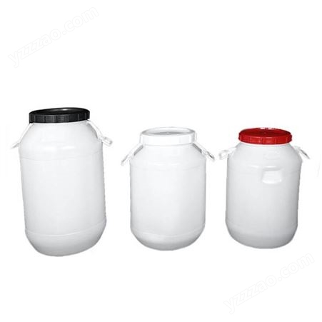 加厚塑料圆桶大白桶白色加厚带盖牛筋塑料圆桶工业储水桶化工桶