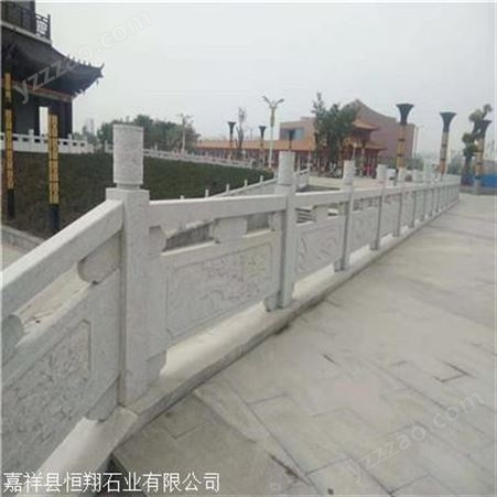 定制石栏杆  寺庙建筑栏杆  梯步石雕栏板