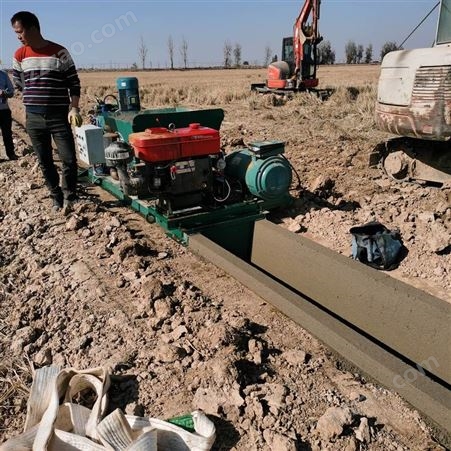 农田灌溉水泵排水沟设备边坡一次成型设备定制供应商