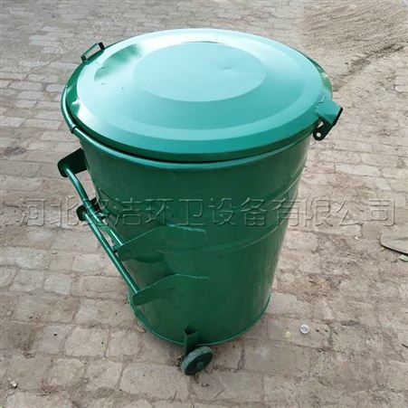 圆形铁质垃圾桶 360L圆形环卫挂车垃圾桶 360L圆形挂车烤漆垃圾桶