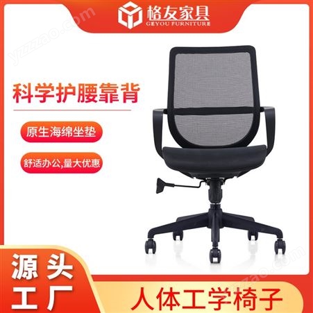 坐垫电脑转椅 家用办公学习 人体工学网布椅子