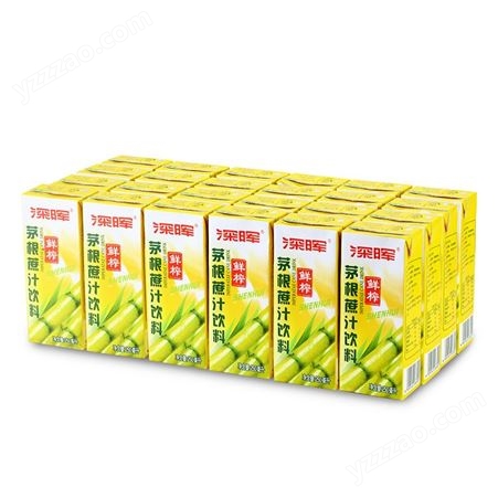 深晖茅根甘蔗汁饮料250ml*24盒装 竹蔗水解渴果汁 茅根蔗汁