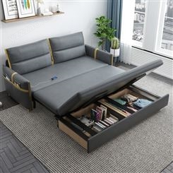 网红沙发床两用可折叠客厅多功能双人带储物伸缩大小户型新款