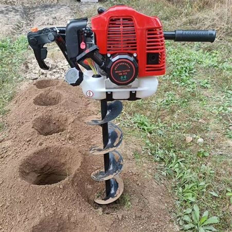 地钻挖坑机植树打桩立杆果园果树施肥钻孔小型打洞汽油种植钻土机