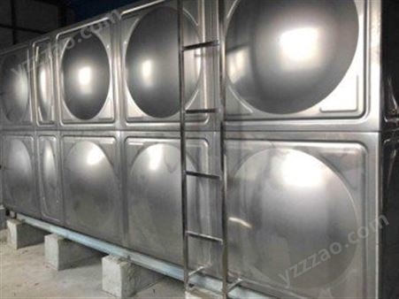 不锈钢焊接式消防水箱 组合式消防储水箱 圆形保温不锈钢水箱 镀锌组装水箱