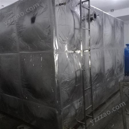 不锈钢焊接式消防水箱 组合式消防储水箱 圆形保温不锈钢水箱 镀锌组装水箱