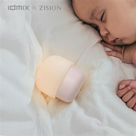 idmix小蘑菇家居母婴灯D2C 内置电池无极调光USB小夜灯 磁吸任意安装LED自然光 环保材质低功率 优价批发