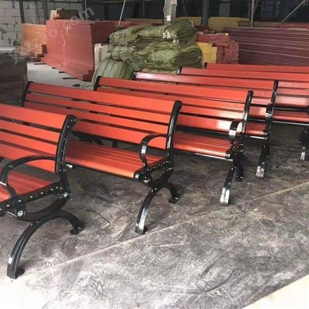昆明公园里用条凳 景区休息靠背椅 防腐木公园椅