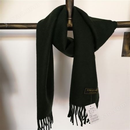 军绿色围巾 围巾定制厂家 朵羊围巾大量销售