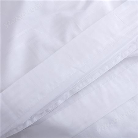 宾馆酒店床上用品高密纯白全棉 60支喷气贡缎条床单 淮安厂价直销