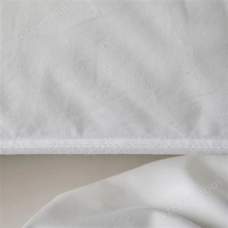 酒店布草生产 民宿酒店床上用品羽丝绒枕芯被芯保护垫 logo定制