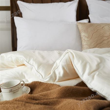 酒店布草床上用品 全棉透气家用床上用品羽绒枕芯被芯保护垫  
