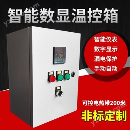 智能数显温控箱电伴热带二回路温度控制箱室内温控箱多回路可定制