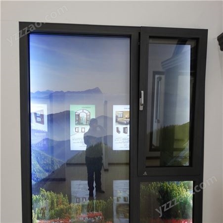 天津80断桥铝窗纱一体系统窗，隐藏式排水系统窗