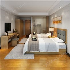 酒店专用床批发 名宿家具设计 简约酒店家具市场